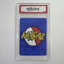 1/1 Original Hand Drawn Gregnar Gengar Slabbed Signed Brokemon Pokemon Parody - Image 5