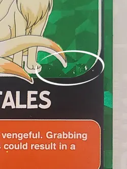 Pokemon, PERU, Ninetales, Pokedex Black Edition, Green Cracked Holo Holo, LP - Image 3