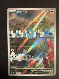 Pokemon TCG Swablu Paradox Rift 213/182 Holo Illustration Rare - Image 2