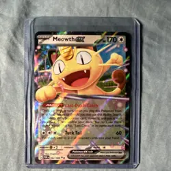 Pokemon TCG Meowth EX Full Art Rare Holo Card PDR 062/088 English Standard - Image 1