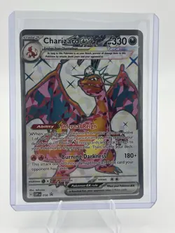 Pokemon TCG Charizard EX Obsidian Flames #56 Black Star Promo Ultra Rare NM - Image 1