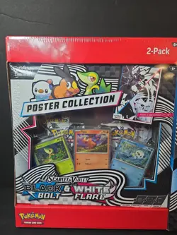 Pokemon Black Bolt & White Flare Binder + Poster Collection Sam's Club Bundles - Image 2