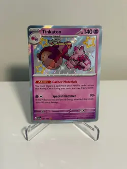 Tinkaton 167/091 Pokemon Paldean Fates SV Shiny Pokemon - Image 1