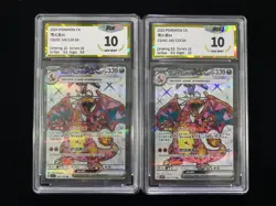2025 Pokemon TCG S-Chinese S&V CSV5C 145/129 SR Charizard Holo Lot*2 PGS 10 LU57 - Image 1