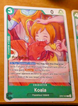 ONE PIECE ENGLISH CARD GAME CARTE PRE RELEASE Koala OP07-024 MINT - Image 1