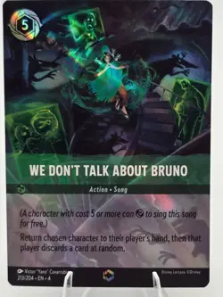 Disney Lorcana TCG We Don't Talk About Bruno (Enchanted) 213/204 Encanto - Image 1