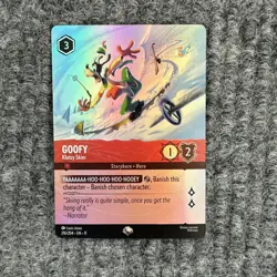Disney Lorcana Winterspell Goofy Klutzy Skier 216/204 Epic NM Holo - Image 1