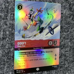 Disney Lorcana Winterspell Goofy Klutzy Skier 216/204 Epic NM Holo - Image 3