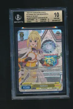 DARKNESS 2025 WEISS SCHWARZ KONOSUBA GOD’S WONDERFUL WORLD SP GRADED BGS 10 - Image 1