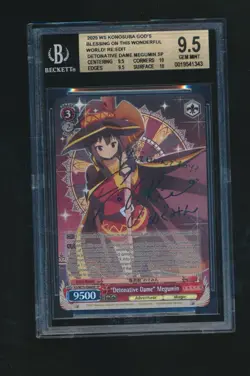 DETONATIVE DAME MEGUMIN 2025 WEISS SCHWARZ KONOSUBA GOD’S SP GRADED BGS 9.5 - Image 1