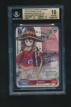 MEGUMIN 2025 WEISS SCHWARZ KONOSUBA GOD’S WONDERFUL WORLD SP GRADED BGS 10 - Image 1