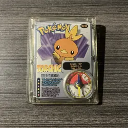 2002 Pokemon Torchic Compass Clip-On Trading Card Wendy's Kids Meal Toy Nintendo - Image 1