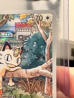 Pokemon Card TCG: Meowth 106/094 Me02: Phantasmal Flames Holo Near MINT EN - Image 2