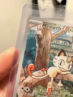 Pokemon Card TCG: Meowth 106/094 Me02: Phantasmal Flames Holo Near MINT EN - Image 3