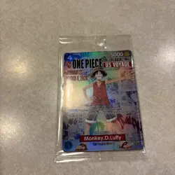 Bandai Namco Monkey D. Luffy Full Art Holo Promo US Voyage One Piece CCG Card - Image 1