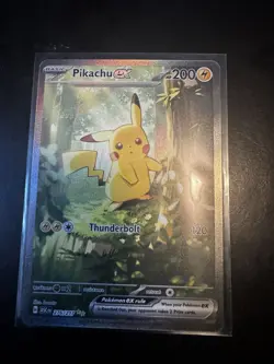 Pokemon Pikachu EX Full Art Holo Special Illustration Rare 200 HP Card 276/217 - Image 1