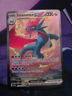 Salamence ex 187/159 Sv09: Journey Together SIR Pokemon TCG Card NM - Image 1
