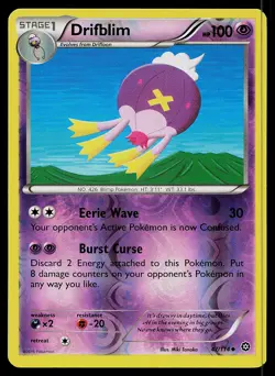 Pokemon Card Steam Siege Drifblim 47/114 Uncommon Reverse Holo - Image 1