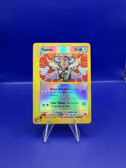 Tauros 133/165 Expedition Base Set Reverse Holo Pokemon TCG Vintage Card - Image 1