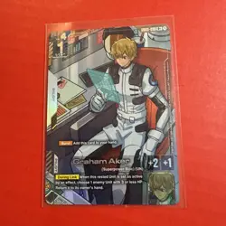 [ENGLISH] Gundam Card Game Graham Aker GD03-098 R+ Alt Art Foil - Image 1