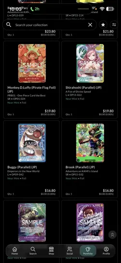 Bandai One Piece CCG Japanese Foil Parallel SP Card Lot Mihawk Nami Luffy Perona - Image 5