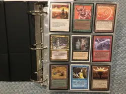 Big Vintage Binder 700 + Magic The Gathering Cards Revised Legends The Dark MTG - Image 1