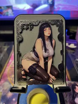 Goddess Story Metal Card Serialized Anime Waifu Random # Hinata - Image 1