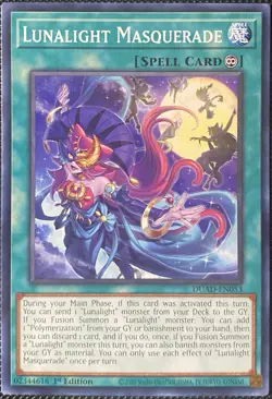 Lunalight Masquerade DUAD-EN053 Duelist's Advance 1st Edition Yugioh Card - Image 1