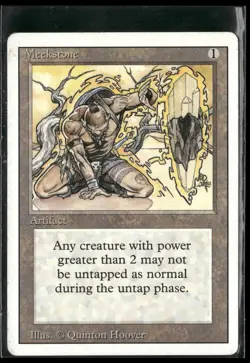 Magic: The Gathering Artifact Meekstone Meekstone Rare Revised MP - Image 1