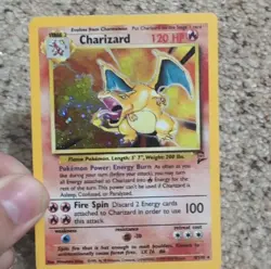 Wizards of the Coast Charizard Base Set Holo Rare 120 HP Pokemon Card 4/102 - Image 1