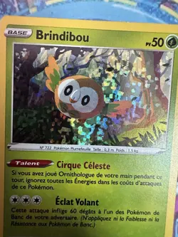 Pokemon 2022 McDonald's Promos Rowlet/Brindibou 2/15 Holo Rare French Card - Image 2