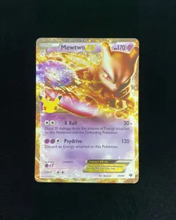 2021 Pokemon TCG English Celebrations 25th Mewtwo EX #54/99 Classic Holo RB60 - Image 1
