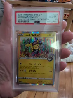 2019 POKEMON JPN S PROMO POKEMON CENTER SHIBUYA OPENING SHIBUYA'S PIKACHU PSA 10 - Image 1