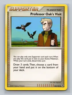 (2x) Pokemon Secret Wonders Uncommon Card - Professor Oak's Visit 122/132 LP - Image 1