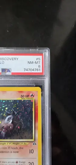 Pokemon Houndour Neo Discovery 5/75 1st Edition Holo Rare English 2001 PSA 8 - Image 5