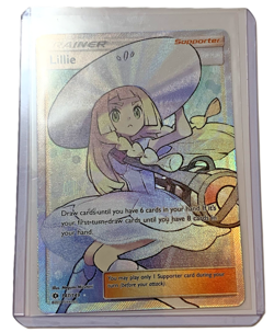 Pokemon Lillie (Full Art) 147/149 Sun & Moon NM Base Set Holo - Image 1