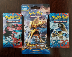 Lot of 3 Pokemon XY Sealed Booster Packs - BreakPoint Sleeved pack - 2 Base Set - Image 1