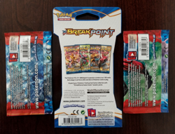 Lot of 3 Pokemon XY Sealed Booster Packs - BreakPoint Sleeved pack - 2 Base Set - Image 2