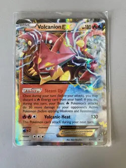 Pokemon TCG Volcanion EX XY173 Promo Dual Type Holo - Image 1