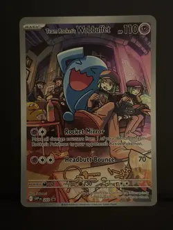 Team Rocket’s Wobbuffet 203 Pokemon Promo - NM - Image 1