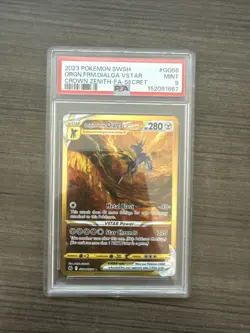 2023 POKEMON SWSH SECRET #GG68 FULL ART/ORIGIN FORME DIALGA VSTAR PSA 9 - Image 1