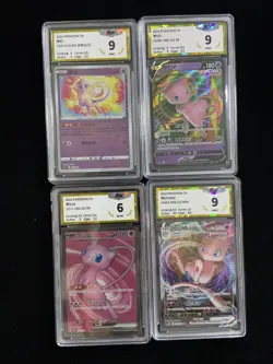 2024 Pokemon TCG S-CHN Sword & Shield CS4bC 048/132 RR MewV Mew PGS 9 Lot*4 LU57 - Image 1