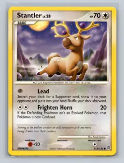 (2x) Pokemon Secret Wonders Common Card - Stantler 113/132 LP - Image 1