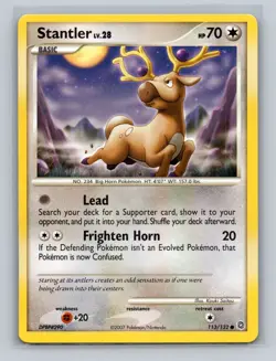 (2x) Pokemon Secret Wonders Common Card - Stantler 113/132 LP - Image 3