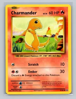 Pokemon Card Charmander 9/108 XY Evolutions Common TCG - LP - Image 1
