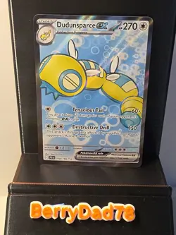Dudunsparce EX 178/159 Sv09: Journey Together Ultra Rare Pokemon TCG NM - Image 1