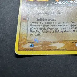 Pokemon TCG- Baltoy- 53/107- Reverse Holo Rare Stamped- EX Deoxys- HP - Image 2