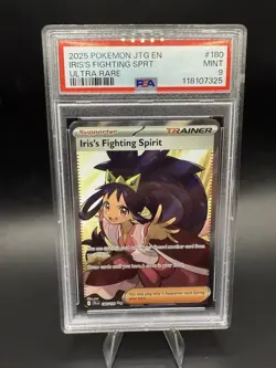 Iris's Fighting Spirit 180/159 Journey Together Holo (PSA 9) Mint Pokemon S&V - Image 1