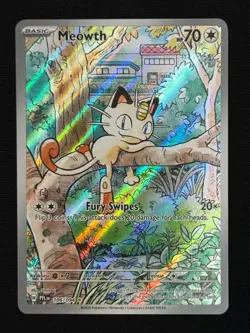 Meowth 106/094 Illustration Rare Phantasmal Flames Pokemon NM/M - Image 1
