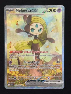 Meloetta ex 167/086 Holo Special Illustration Rare Black Bolt Pokemon NM/M - Image 1